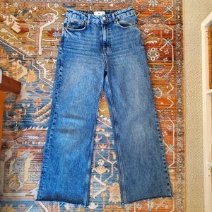 Mango wide leg jeans